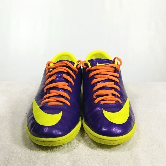 Nike Runners Men's Size 8 Mercurial Victory Indoor Purple Green Orange Athletic - Picture 6 of 9